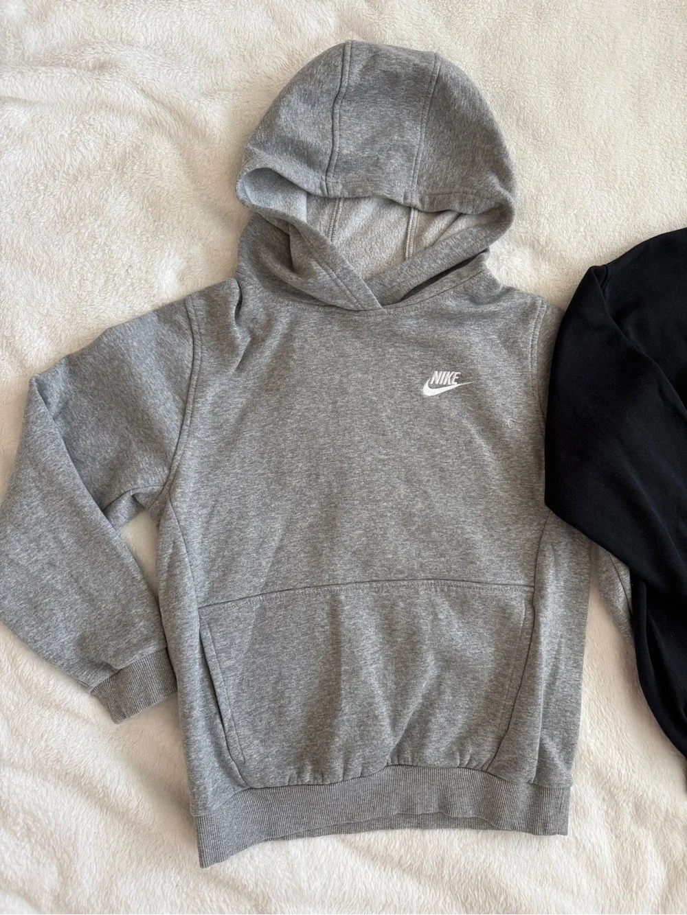 Kids Nike Sweatshirts Grey And Black barely worn